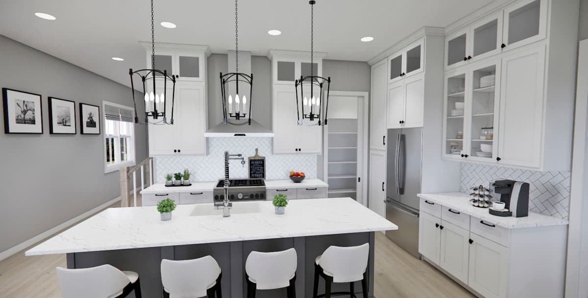 Plan 14825RK: Two-Story Country Farmhouse with Loft Above - 1995 Sq Ft - Image #16 - Country, Farmhouse