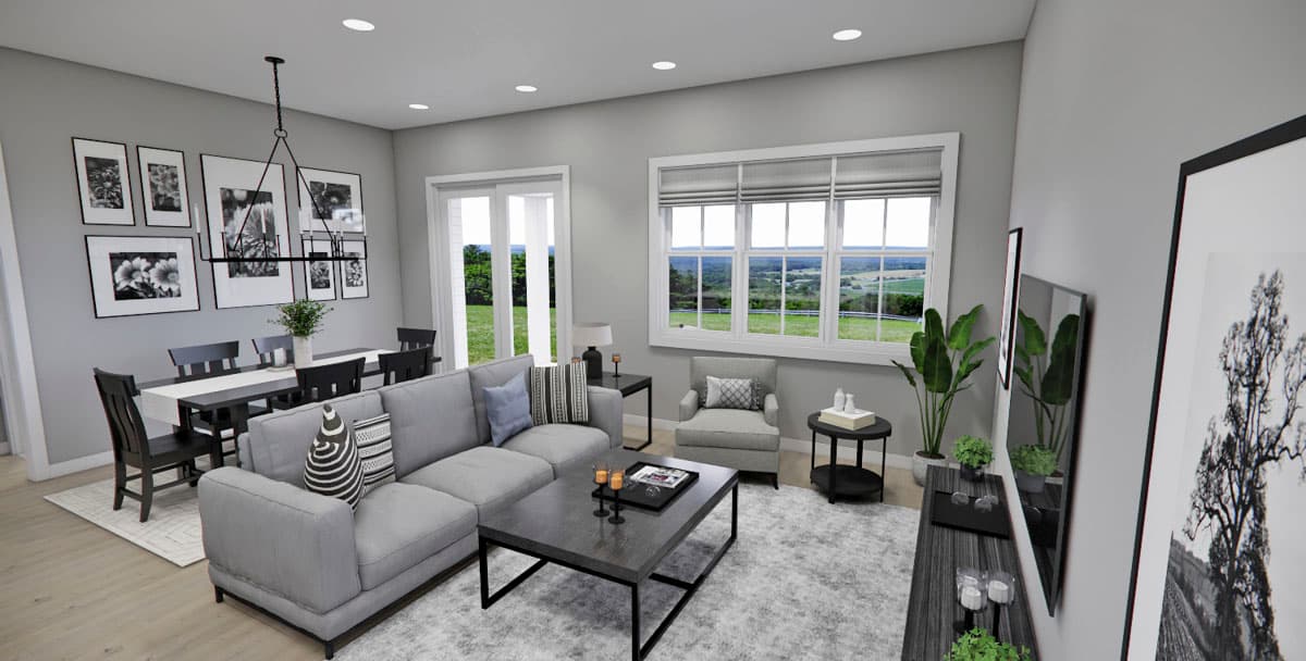 Plan 14825RK: Two-Story Country Farmhouse with Loft Above - 1995 Sq Ft - Image #23 - Country, Farmhouse