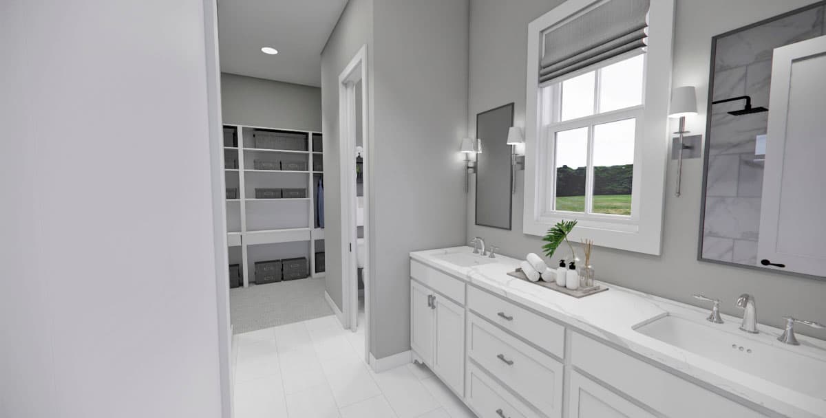 Plan 14825RK: Two-Story Country Farmhouse with Loft Above - 1995 Sq Ft - Image #28 - Country, Farmhouse