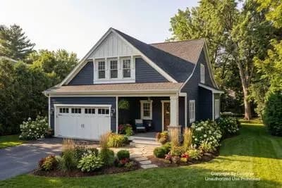 3-Bed Craftsman Bungalow Style House Plan Great Room - 2223 Sq Ft