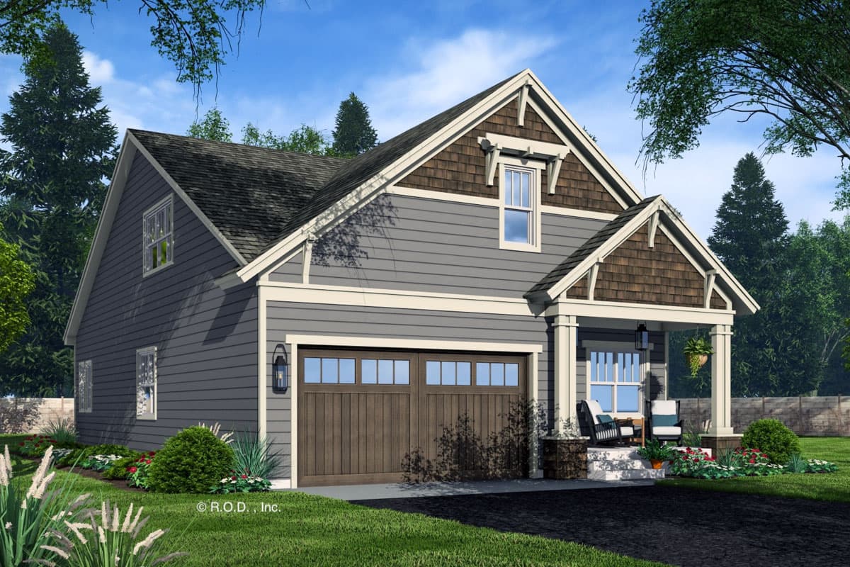 Plan 14834RK: Two-Story Traditional House Plan with Outdoor Porch - 2165 Sq Ft - Image #7 - Country, Traditional