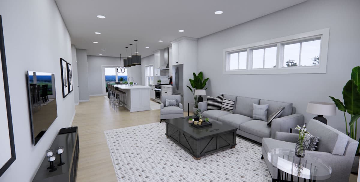 Plan 14835RK: 4-Bed Traditional House Plan with Flex Office Space - 2165 Sq Ft - Image #7 - Traditional
