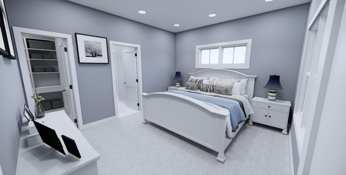 Plan 14835RK: 4-Bed Traditional House Plan with Flex Office Space - 2165 Sq Ft - Image #15 - Traditional