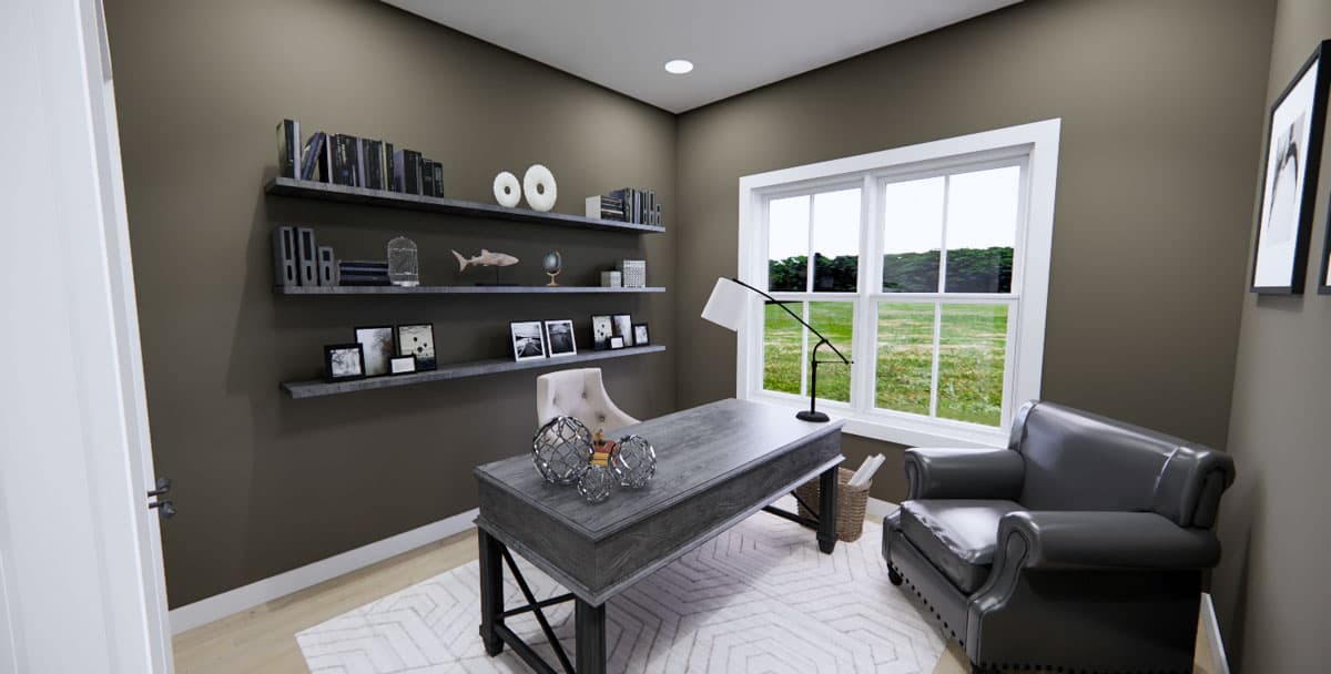 Plan 14835RK: 4-Bed Traditional House Plan with Flex Office Space - 2165 Sq Ft - Image #22 - Traditional