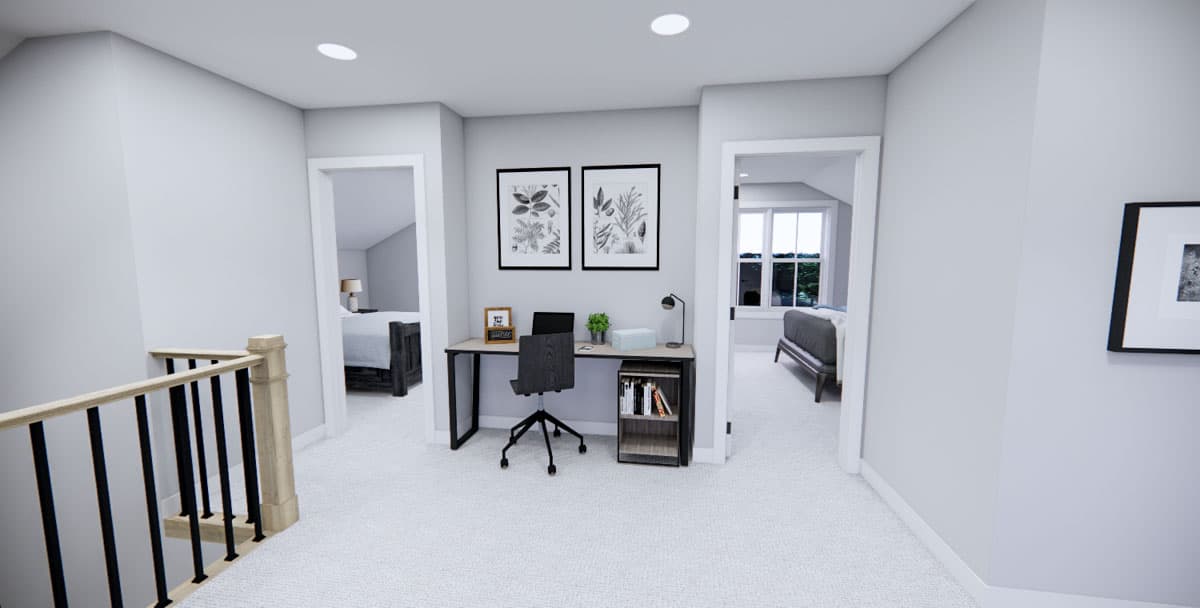 Plan 14835RK: 4-Bed Traditional House Plan with Flex Office Space - 2165 Sq Ft - Image #28 - Traditional