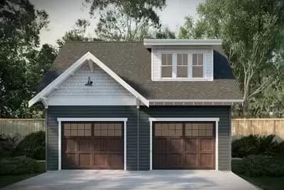 ADU Garage Apartment with 1 Bed and and Laundry Upstairs - 648 Sq Ft Parking and Living Space