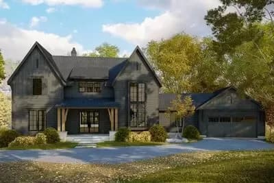 4-Bed Modern Farmhouse with Two-Story Great Room - 2858  Sq Ft