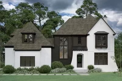 Transitional European Home Plan with Second Floor Play Room - 3630 Sq Ft