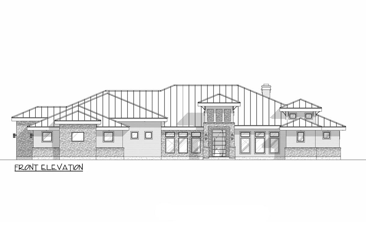 Plan 307721RAD: 4-Bed Hill Country House Plan with Media and Game Room - 4771 Sq Ft - Image #19 - Hill Country, Traditional