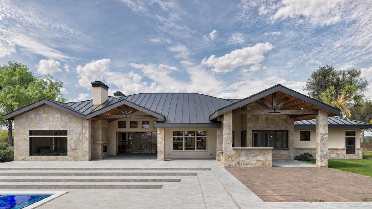 Plan 307721RAD: 4-Bed Hill Country House Plan with Media and Game Room - 4771 Sq Ft - Image #15 - Hill Country, Traditional