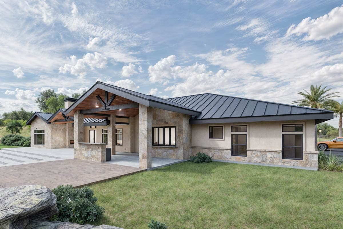 Plan 307721RAD: 4-Bed Hill Country House Plan with Media and Game Room - 4771 Sq Ft - Image #18 - Hill Country, Traditional