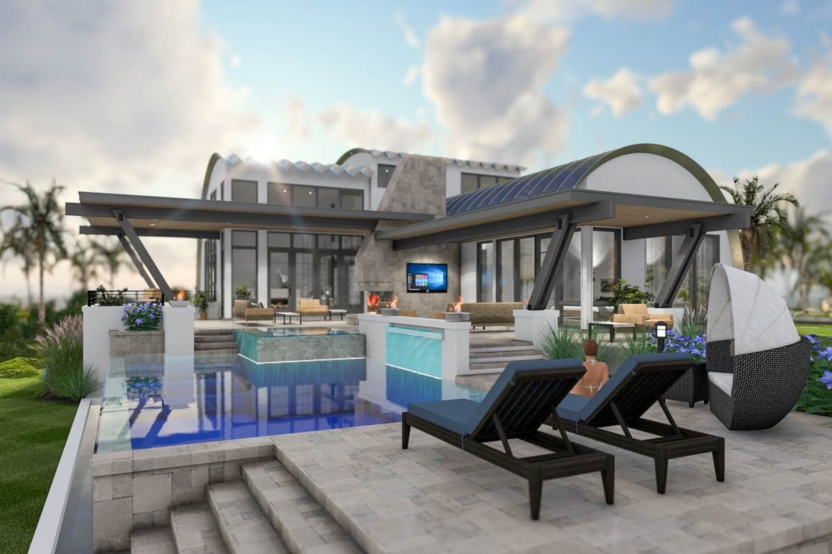 Plan 16931WG: Innovative 3-Bed Quonset Hut Barndominium House Plan with Loft Space - 2490 Sq Ft - Image #8 - Barndominium, Contemporary, Mediterranean