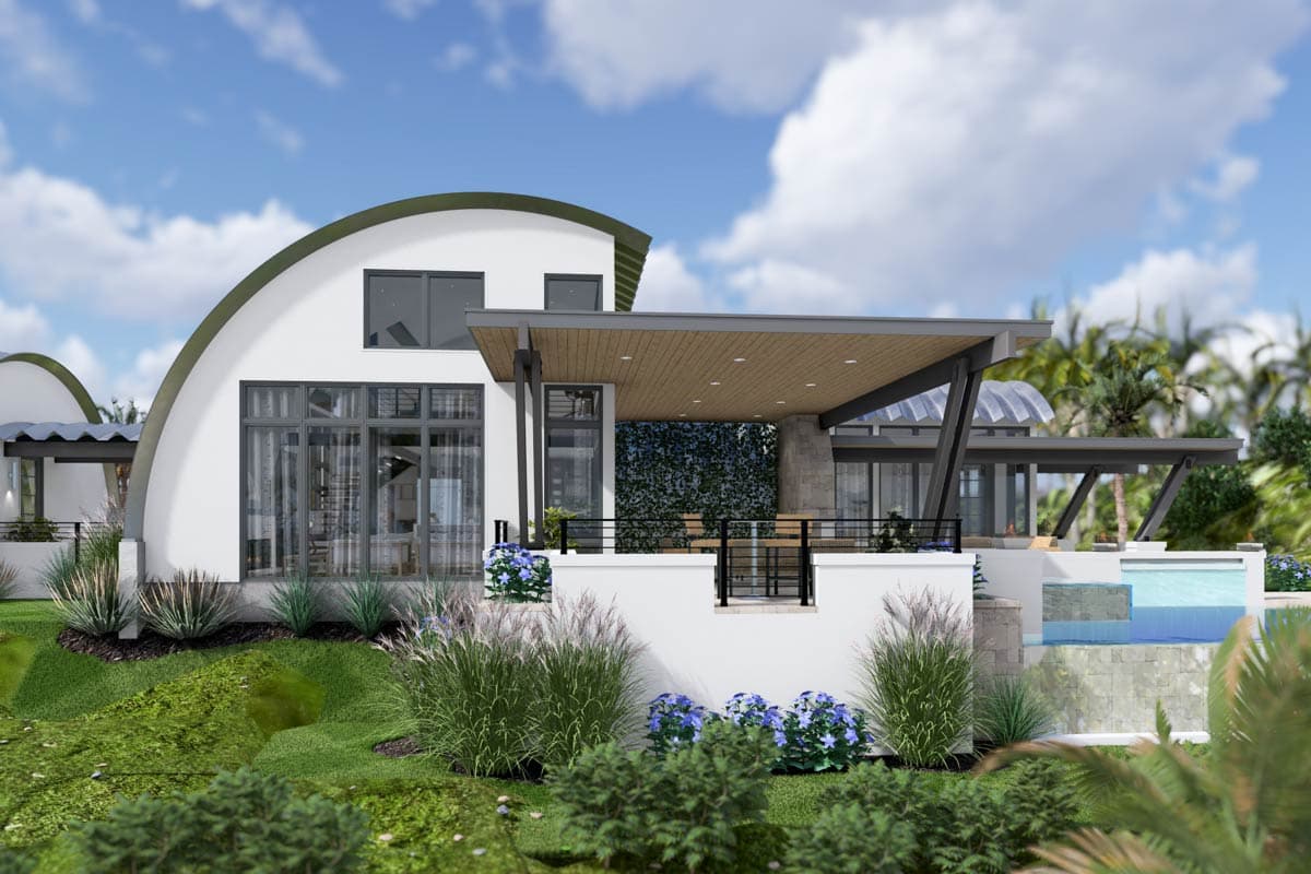 Plan 16931WG: Innovative 3-Bed Quonset Hut Barndominium House Plan with Loft Space - 2490 Sq Ft - Image #10 - Barndominium, Contemporary, Mediterranean