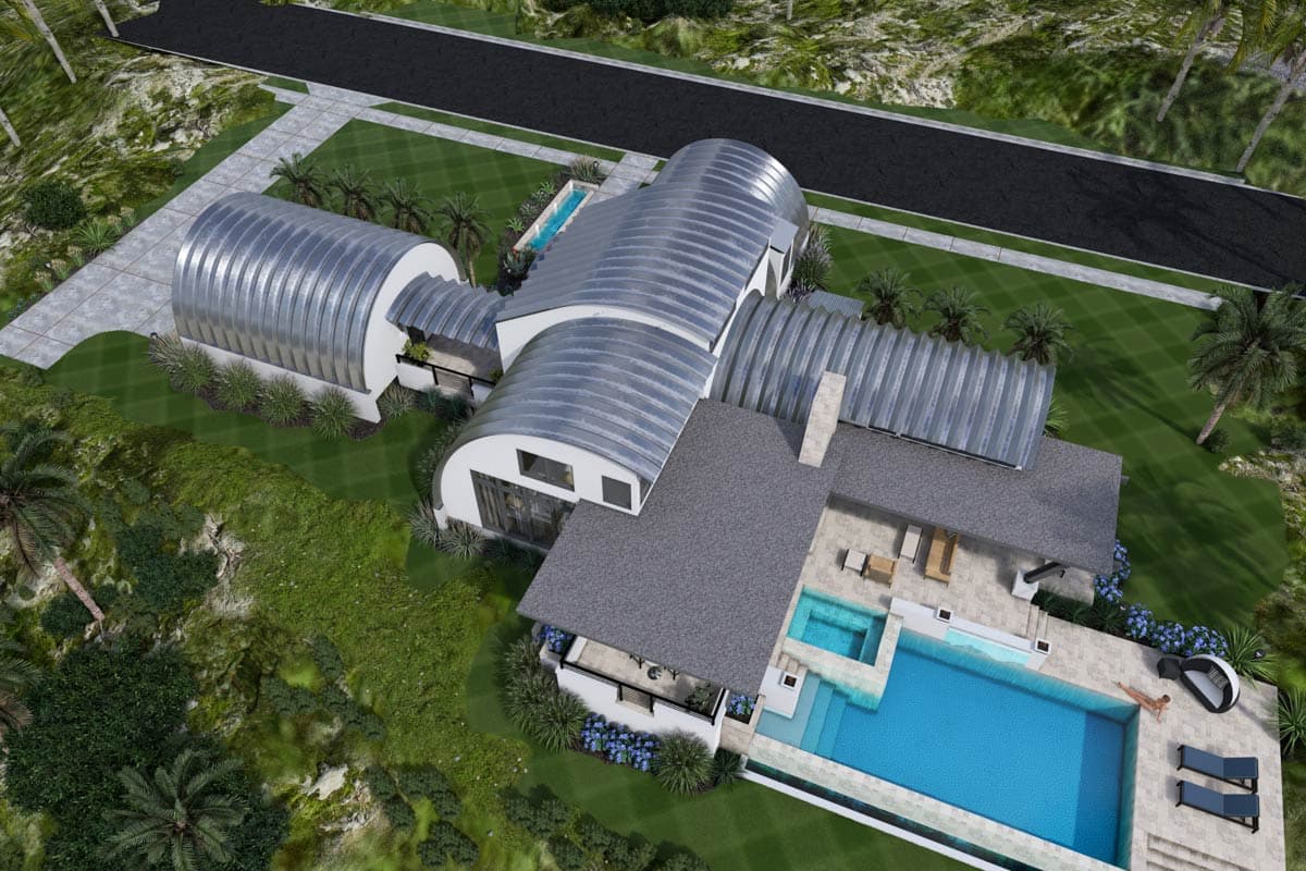 Plan 16931WG: Innovative 3-Bed Quonset Hut Barndominium House Plan with Loft Space - 2490 Sq Ft - Image #14 - Barndominium, Contemporary, Mediterranean