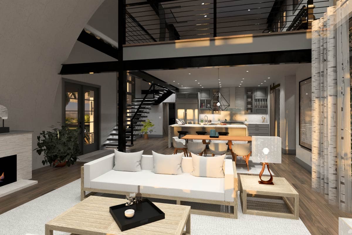 Plan 16931WG: Innovative 3-Bed Quonset Hut Barndominium House Plan with Loft Space - 2490 Sq Ft - Image #16 - Barndominium, Contemporary, Mediterranean