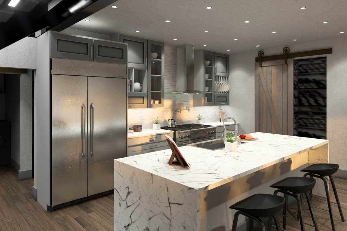 Plan 16931WG: Innovative 3-Bed Quonset Hut Barndominium House Plan with Loft Space - 2490 Sq Ft - Image #17 - Barndominium, Contemporary, Mediterranean