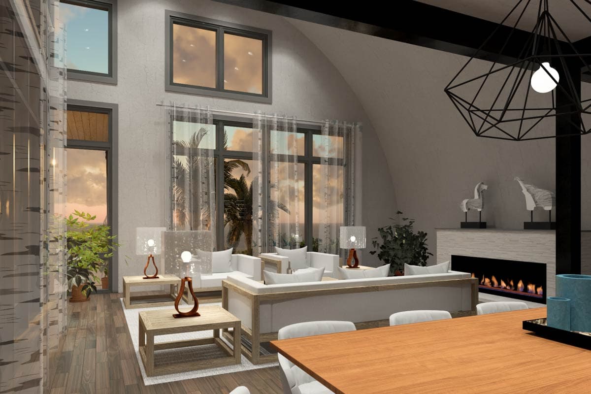 Plan 16931WG: Innovative 3-Bed Quonset Hut Barndominium House Plan with Loft Space - 2490 Sq Ft - Image #19 - Barndominium, Contemporary, Mediterranean