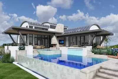 Innovative 3-Bed Quonset Hut Barndominium House Plan with Loft Space - 2490 Sq Ft