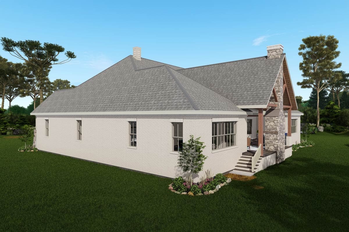 Plan 25445TF: 4-Bed Craftsman House Plan with Optionally Finished Bonus Room - 5092 Sq Ft - Image #8 - Country, Craftsman, New American