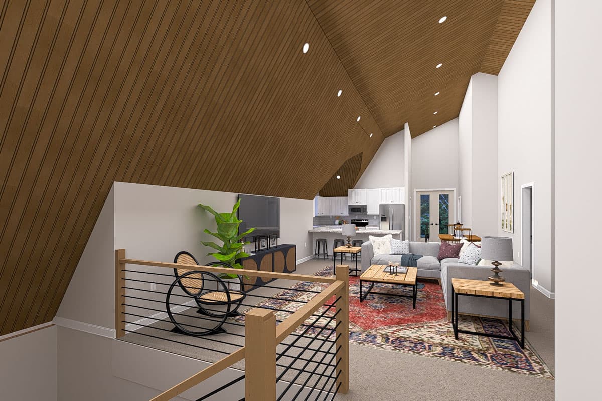 Plan 61536UT: 3-Bed Barndominium House Plan with Home Office - 2984 Sq Ft - Image #8