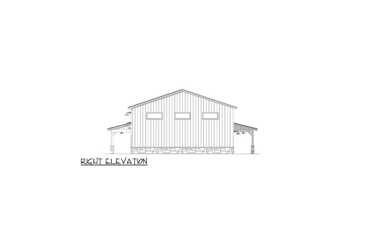 Plan 225010RBS: Two-Story Barndominium House Plan with Wrap Around Porch - 2086 Sq Ft - Image #7 - Barndominium, Country