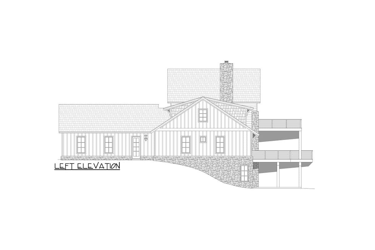 Plan 680435VR: Contemporary 4-Bed Craftsman House Plan with Impressive Outdoor Living - 4000 Sq Ft - Image #7 - Contemporary, Country, Craftsman, Mountain, New American