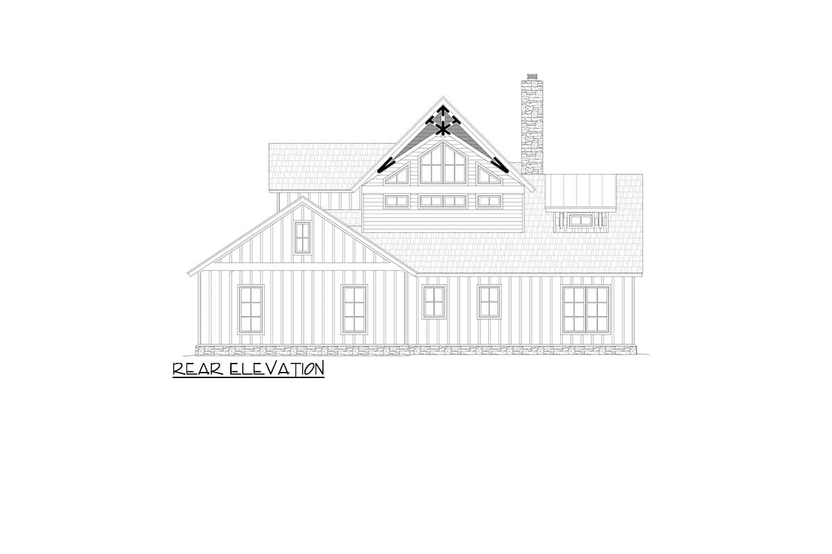 Plan 680435VR: Contemporary 4-Bed Craftsman House Plan with Impressive Outdoor Living - 4000 Sq Ft - Image #8 - Contemporary, Country, Craftsman, Mountain, New American