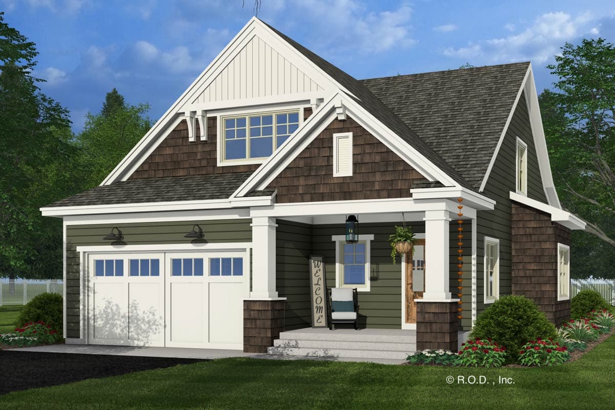 Plan 14837RK: 4-Bed Traditional Craftsman House Plan with Home Office - 2223 Sq Ft - Image #4 - Country, Craftsman, Traditional