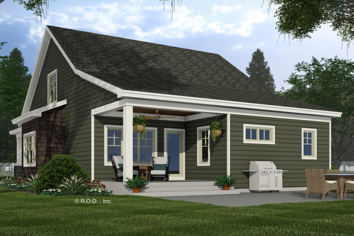 Plan 14837RK: 4-Bed Traditional Craftsman House Plan with Home Office - 2223 Sq Ft - Image #6 - Country, Craftsman, Traditional