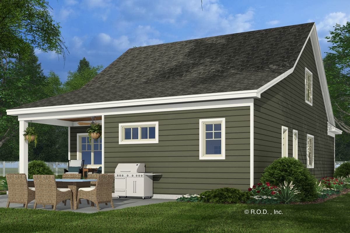 Plan 14837RK: 4-Bed Traditional Craftsman House Plan with Home Office - 2223 Sq Ft - Image #5 - Country, Craftsman, Traditional