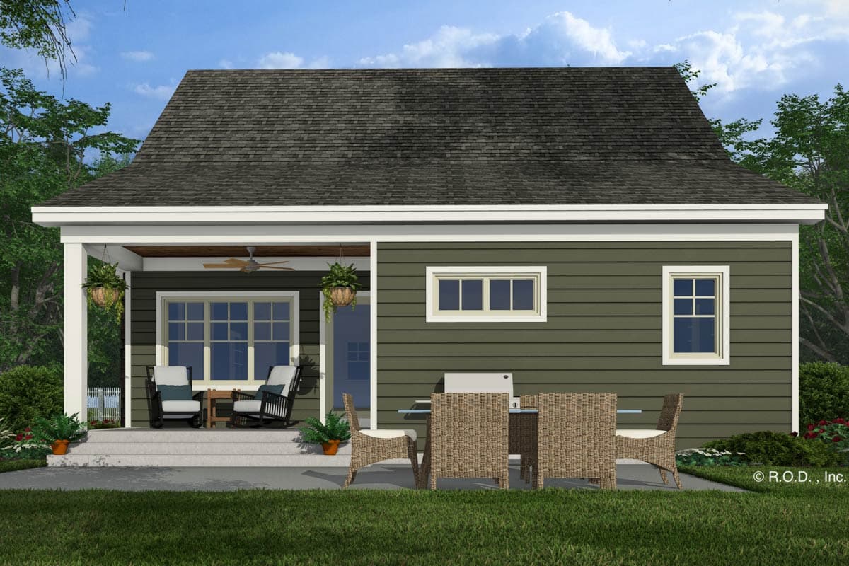 Plan 14837RK: 4-Bed Traditional Craftsman House Plan with Home Office - 2223 Sq Ft - Image #7 - Country, Craftsman, Traditional