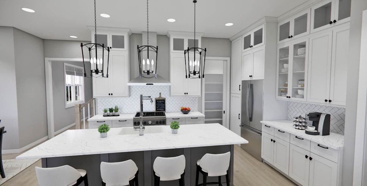 Plan 14837RK: 4-Bed Traditional Craftsman House Plan with Home Office - 2223 Sq Ft - Image #12 - Country, Craftsman, Traditional