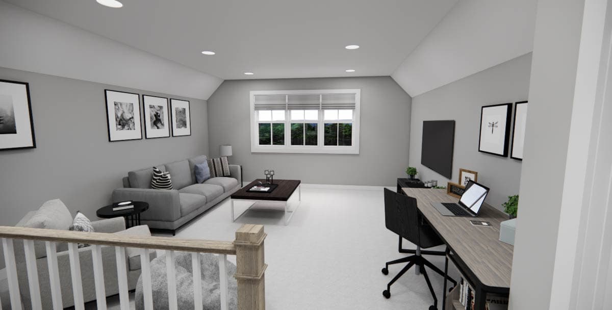 Plan 14837RK: 4-Bed Traditional Craftsman House Plan with Home Office - 2223 Sq Ft - Image #36 - Country, Craftsman, Traditional