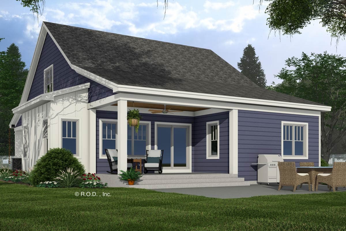 Plan 14839RK: 4-Bed Craftsman House Plan with Upstairs Loft - 2225 Sq Ft - Image #4 - Bungalow, Country, Craftsman, New American