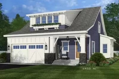4-Bed Craftsman House Plan with Upstairs Loft - 2225 Sq Ft