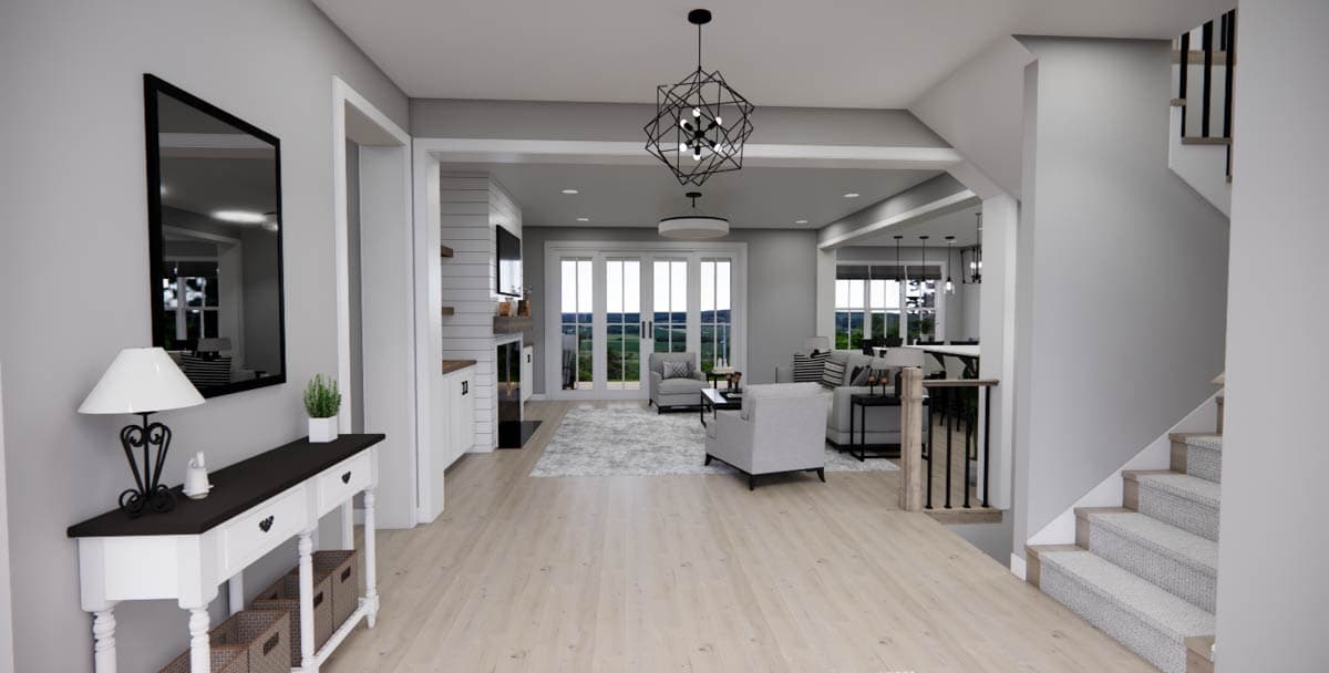 Plan 14841RK: 3-Bed Hill Country House Plan with Rear Outdoor Living - 2451 Sq Ft - Image #7 - Contemporary, Hill Country