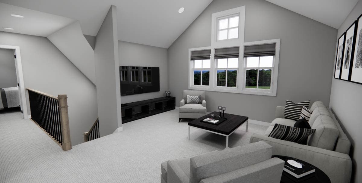 Plan 14844RK: 4-Bed Modern Farmhouse Plan with Rear Covered Porch ...