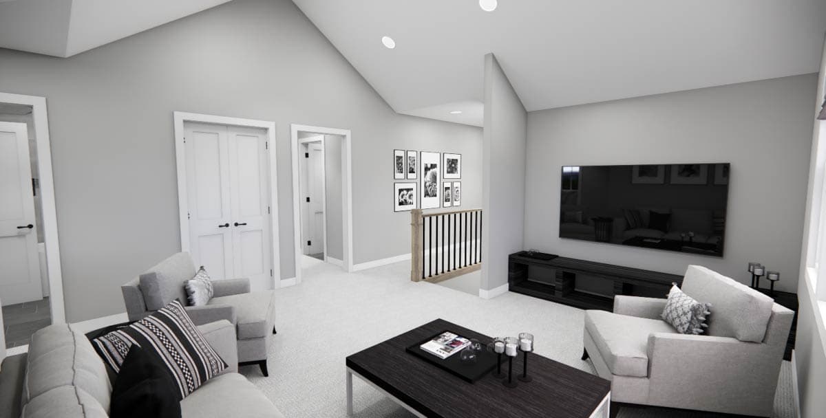 Plan 14844RK: 4-Bed Modern Farmhouse Plan with Rear Covered Porch ...