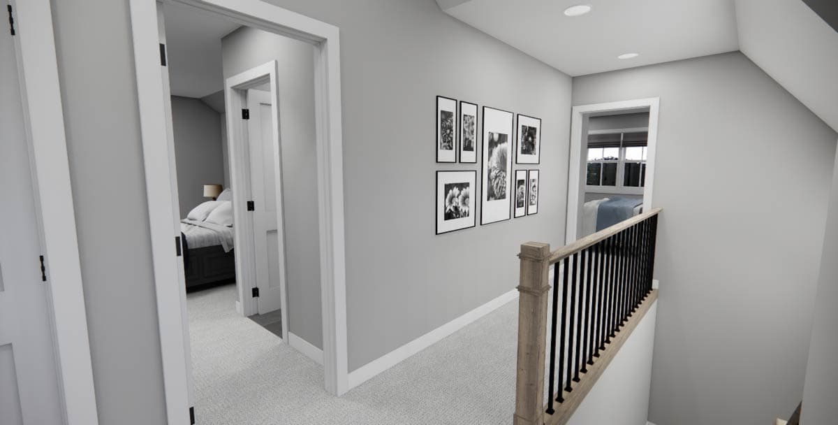 Plan 14844RK: 4-Bed Modern Farmhouse Plan with Rear Covered Porch ...