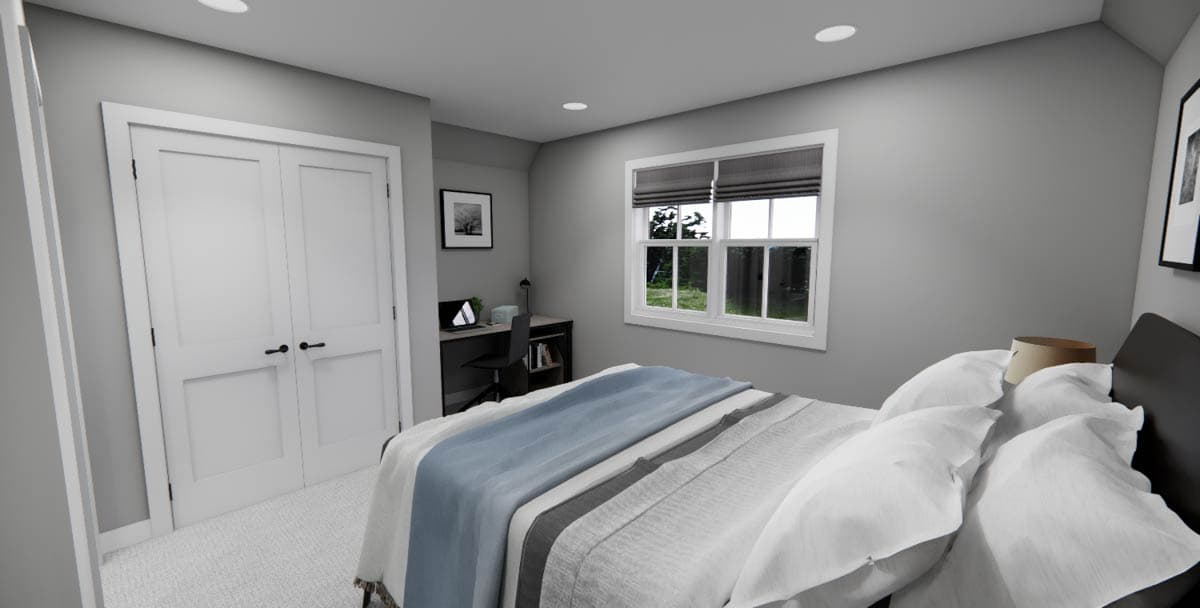 Plan 14844RK: 4-Bed Modern Farmhouse Plan with Rear Covered Porch ...