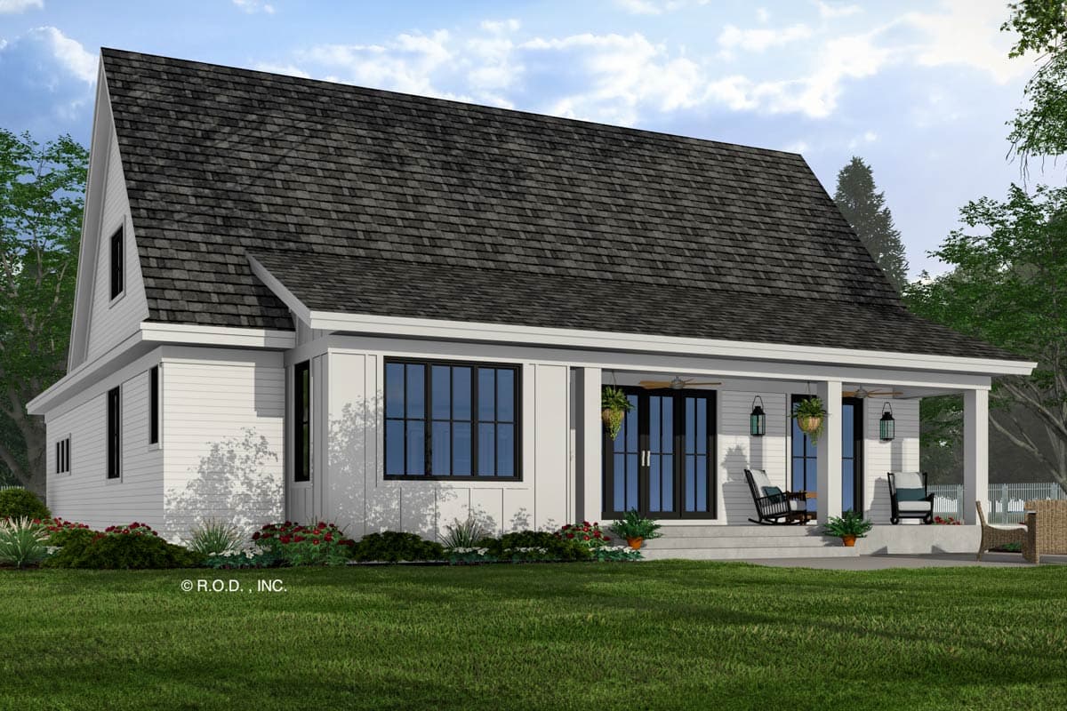 Plan 14847RK: 3-Bed New American House Plan with Loft Above - 2451 Sq Ft - Image #5 - Country, Farmhouse, Modern Farmhouse, New American