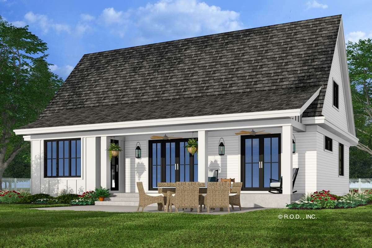 Plan 14847RK: 3-Bed New American House Plan with Loft Above - 2451 Sq Ft - Image #6 - Country, Farmhouse, Modern Farmhouse, New American