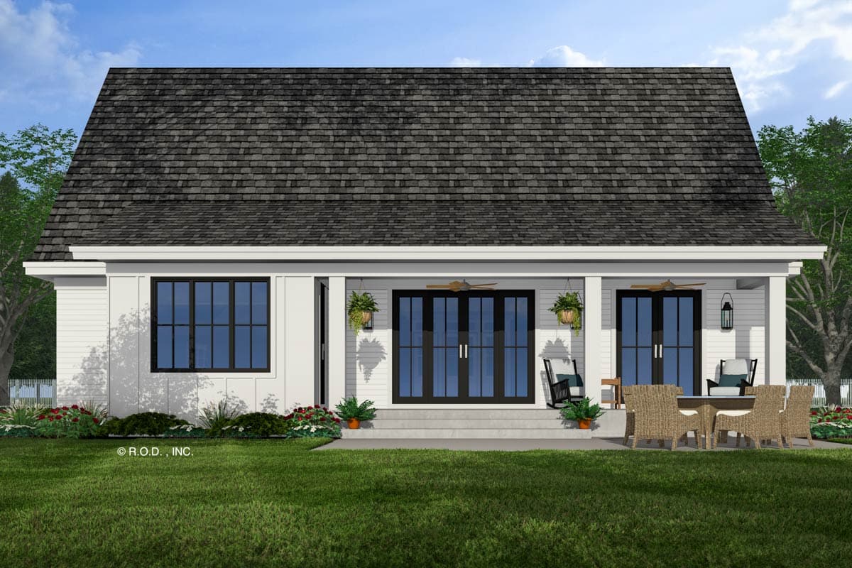 Plan 14847RK: 3-Bed New American House Plan with Loft Above - 2451 Sq Ft - Image #7 - Country, Farmhouse, Modern Farmhouse, New American