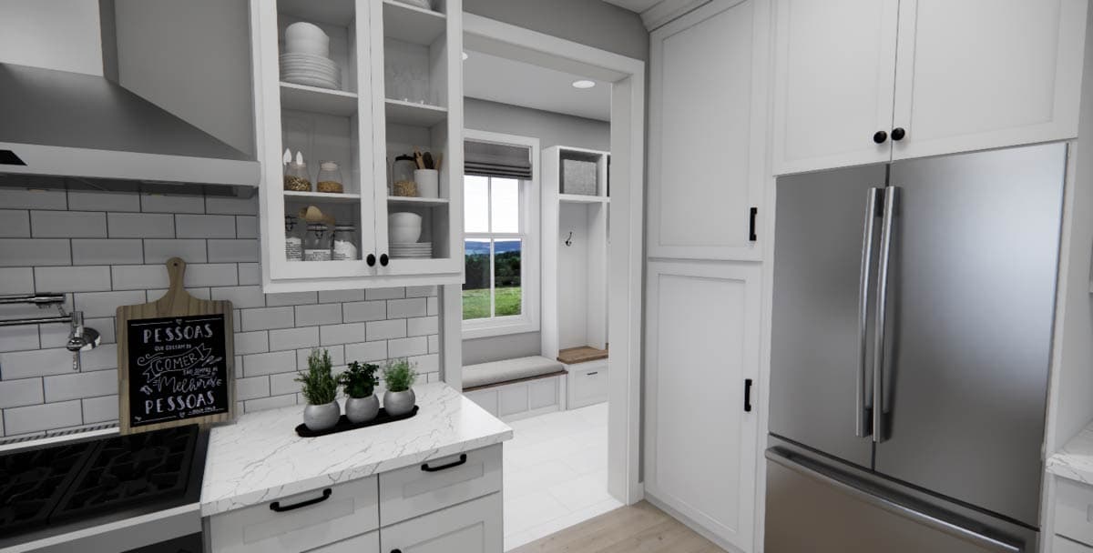 Plan 14847RK: 3-Bed New American House Plan with Loft Above - 2451 Sq Ft - Image #16 - Country, Farmhouse, Modern Farmhouse, New American