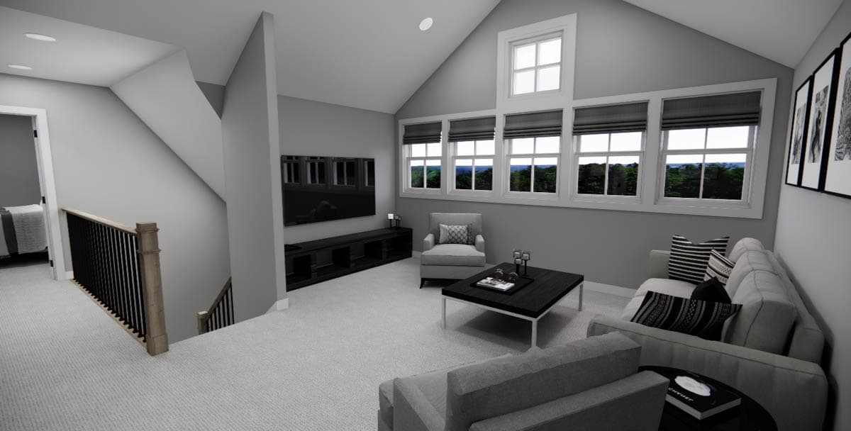 Plan 14847RK: 3-Bed New American House Plan with Loft Above - 2451 Sq Ft - Image #30 - Country, Farmhouse, Modern Farmhouse, New American