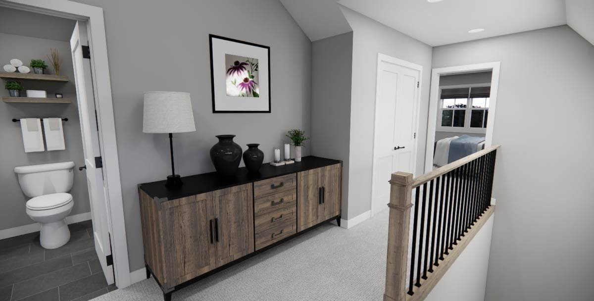 Plan 14847RK: 3-Bed New American House Plan with Loft Above - 2451 Sq Ft - Image #32 - Country, Farmhouse, Modern Farmhouse, New American