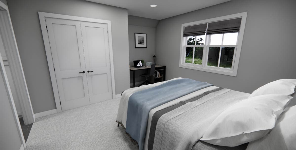 Plan 14847RK: 3-Bed New American House Plan with Loft Above - 2451 Sq Ft - Image #33 - Country, Farmhouse, Modern Farmhouse, New American