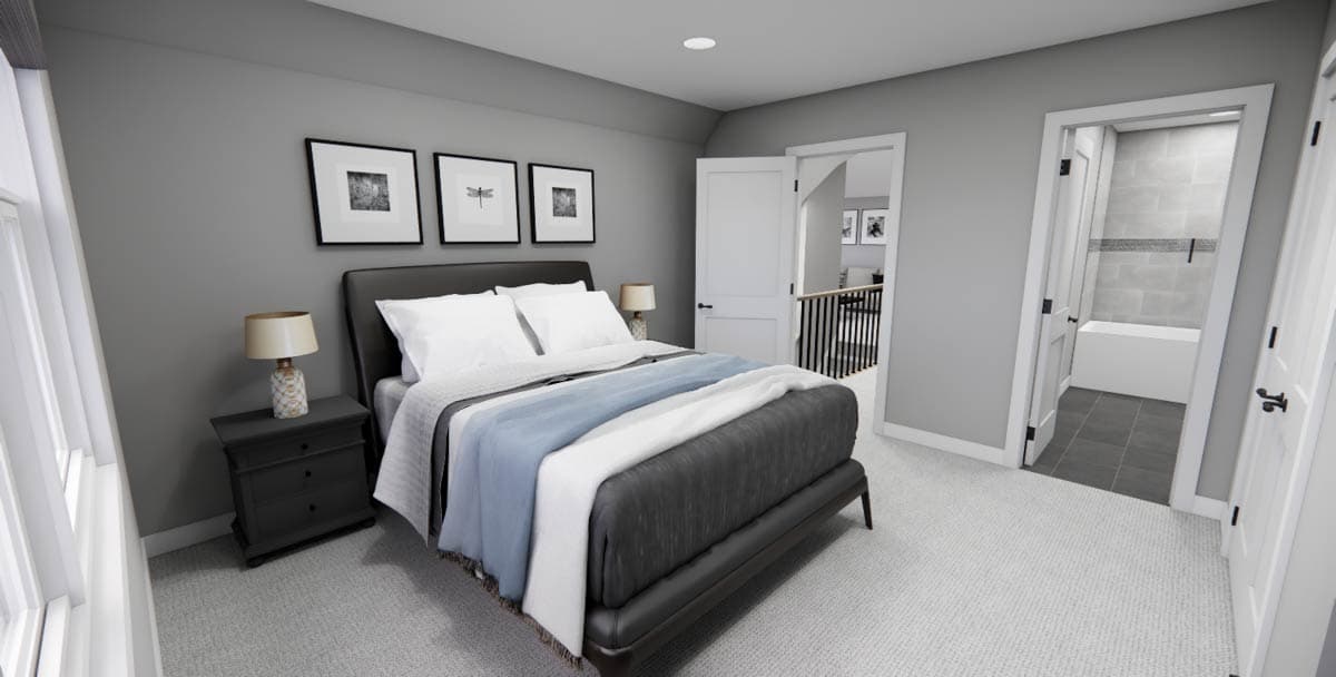 Plan 14847RK: 3-Bed New American House Plan with Loft Above - 2451 Sq Ft - Image #34 - Country, Farmhouse, Modern Farmhouse, New American