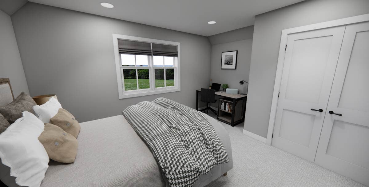 Plan 14847RK: 3-Bed New American House Plan with Loft Above - 2451 Sq Ft - Image #37 - Country, Farmhouse, Modern Farmhouse, New American