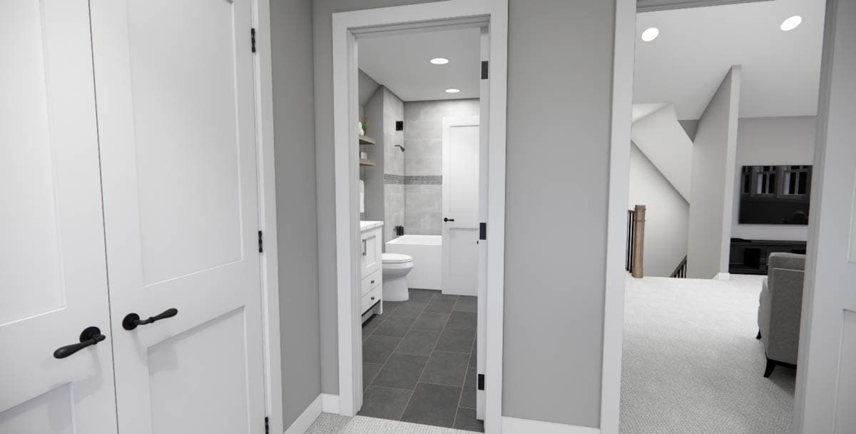 Plan 14847RK: 3-Bed New American House Plan with Loft Above - 2451 Sq Ft - Image #39 - Country, Farmhouse, Modern Farmhouse, New American